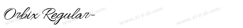 Orbix Regular字体转换 Orbix Regular字体转换